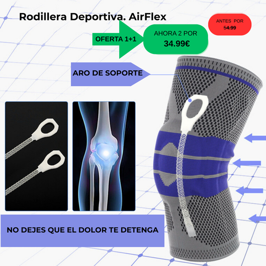 Rodillera Deportiva Transpirable. AirFlex.